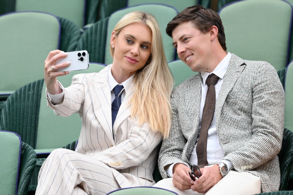 Katherine and Fitzpatrick cut stylish figures on a day out at Wimbledon recently