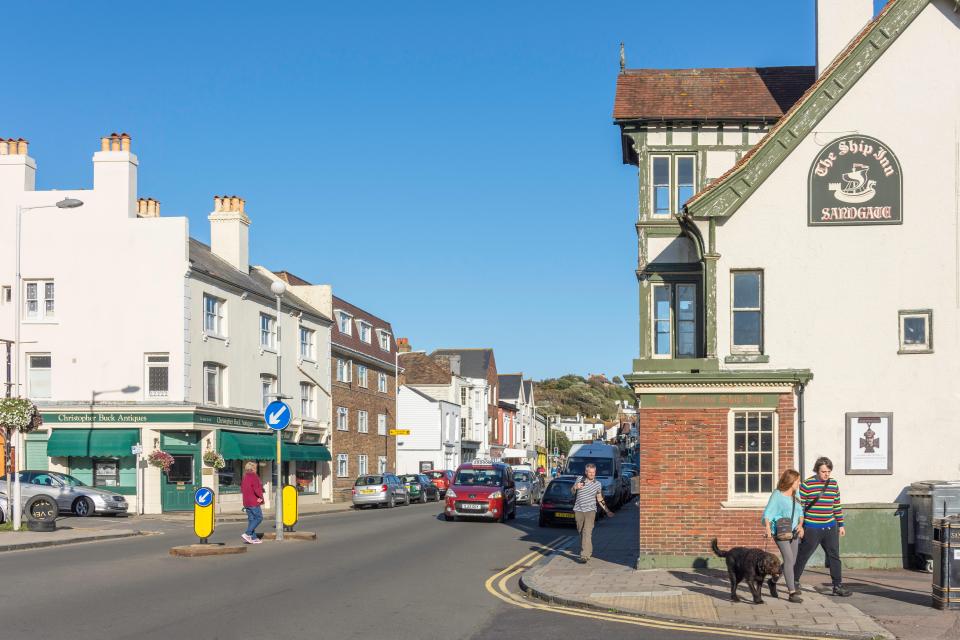 You can get to Sandgate by walking or short bus from Folkestone