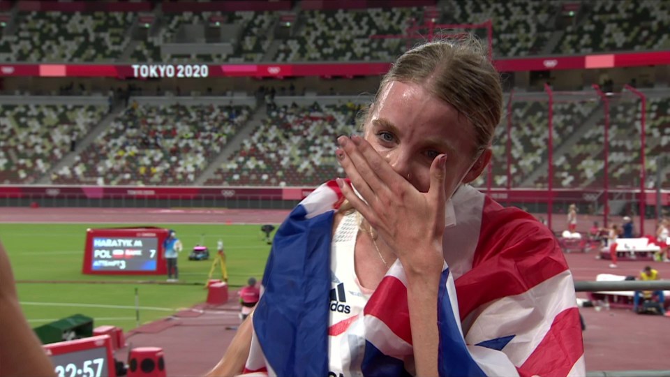 Hodgkinson could not believe her feat