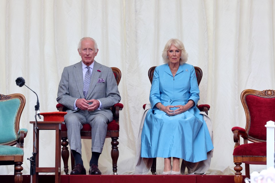 Charles and Queen Camilla during an official visit to Jersey