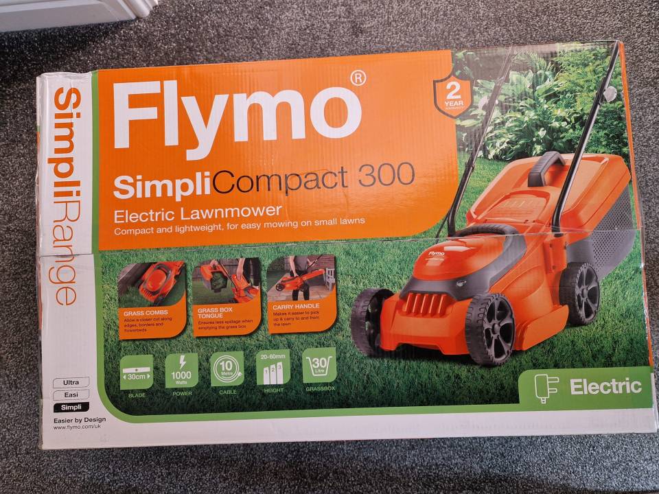 Fans are rushing to grab a Flymo Simpli Compact 300 lawn mower while discounted stock lasts