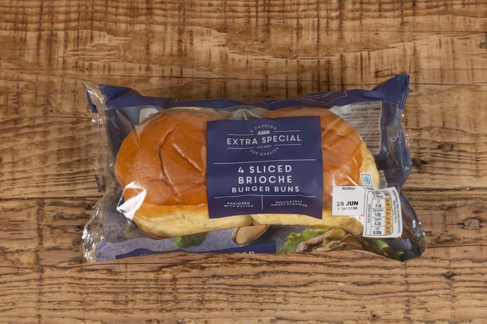 Asda's Extra Special Sliced Brioche Burger Buns