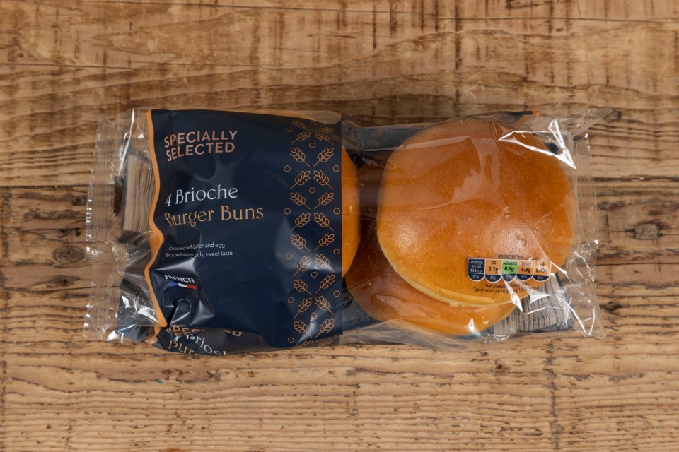 Aldi's Specially Selected Brioche Burger Buns