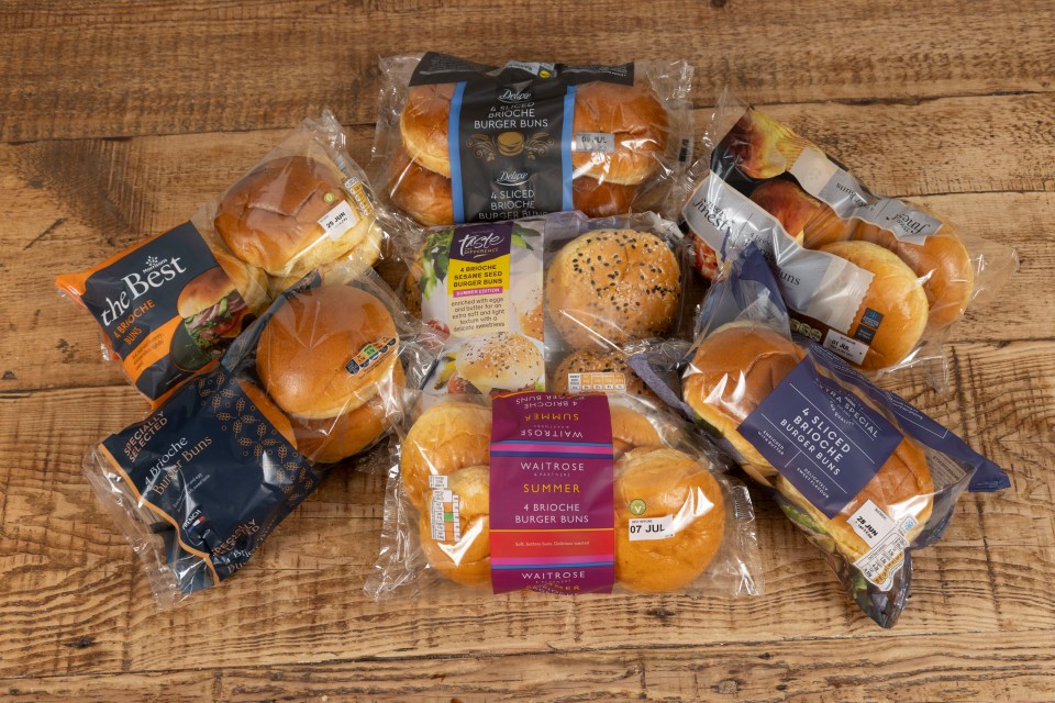 The supermarket brioche buns being tested