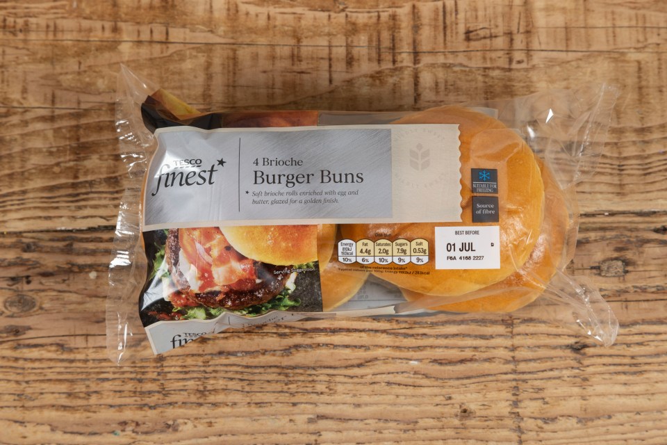 Tesco Finest Brioche Burger Buns