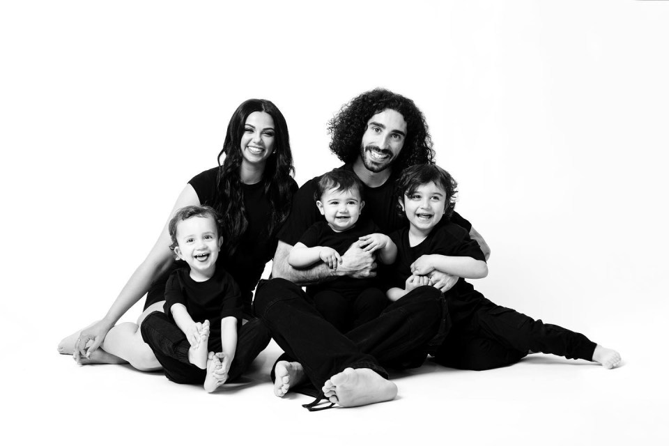 Marc Cucurella and Claudia Rodriguez have three children together