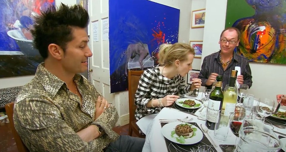 He earned his harsh title after appearing on Come Dine With Me - by insulting his hosts' hair and food