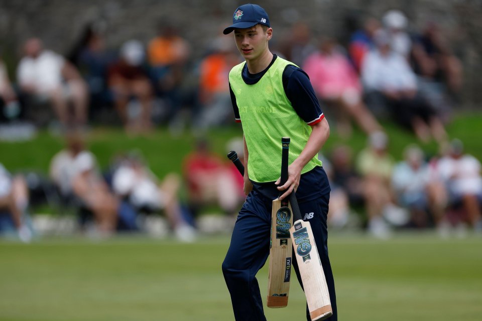 Rocky Flintoff has become Lancashire's youngest-ever player