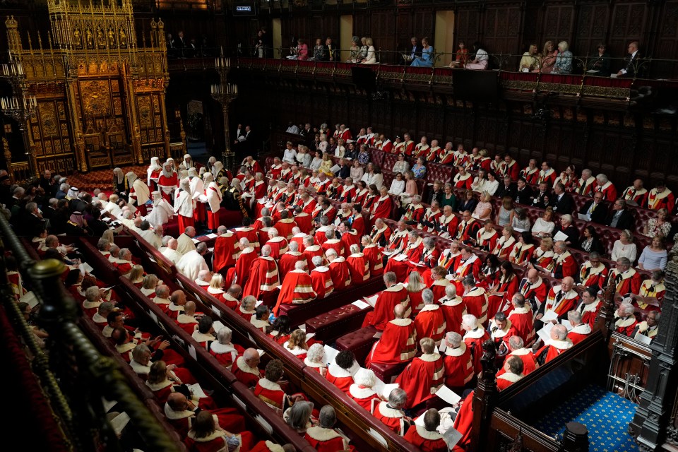 The Lords wait for King Charles