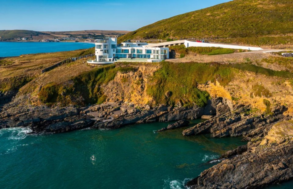 The house has panoramic views over the sea