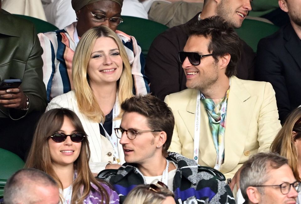 Mischa Barton took in the action from the posh seats