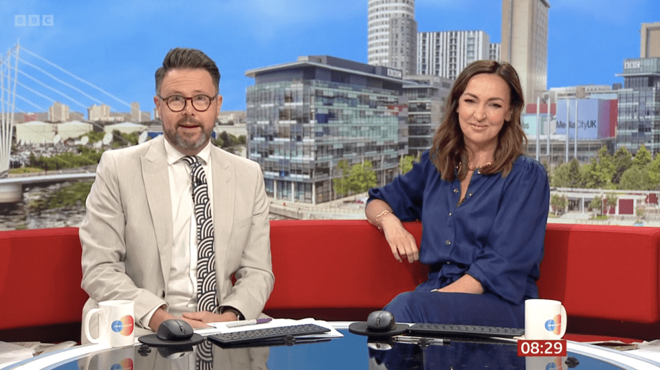 The pair usually sit together on BBC Breakfast for the first four days of the week