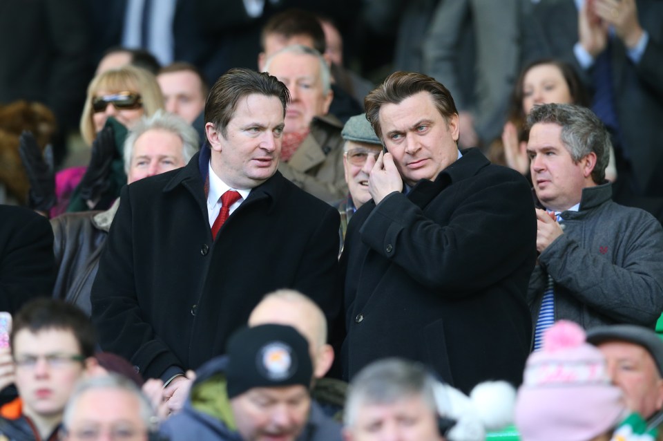 The pair, pictured during a Scottish Cup quarter final, were directors of Rangers