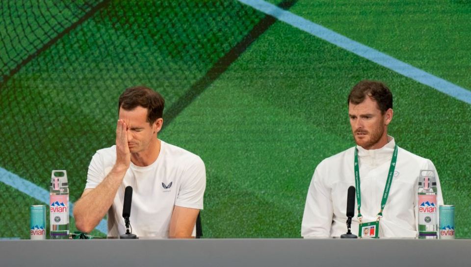 Andy and Jamie Murray reflect on their first-round defeat