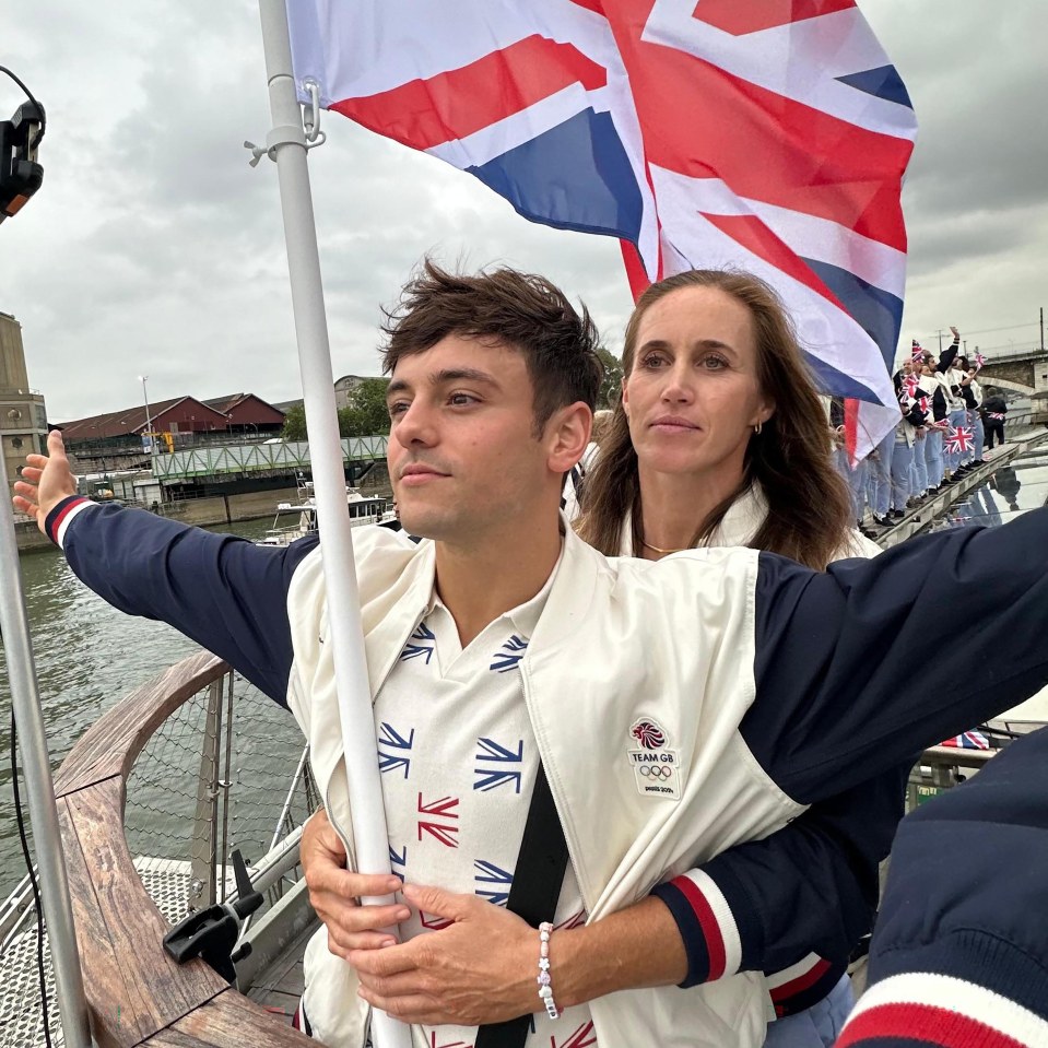 Tom Daley and Helen Glover recreated a famous scene from Titanic