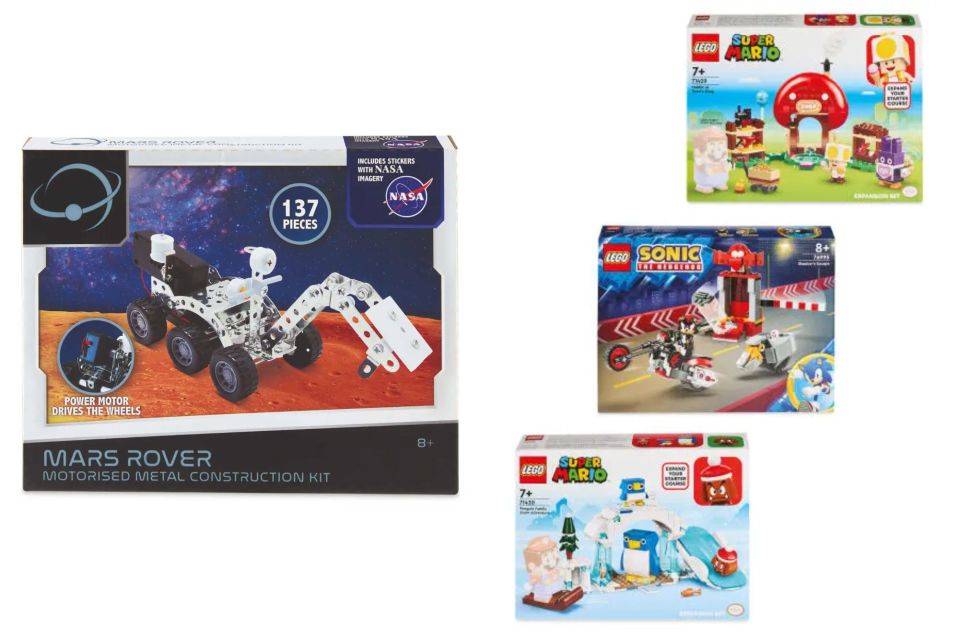 Nasa Craft Kit (left) and LEGO Gaming kits (right)