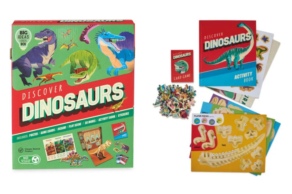 Choose from Dinosaurs (pictured), Human Body and Animals for the Big Idea Learning Boxes