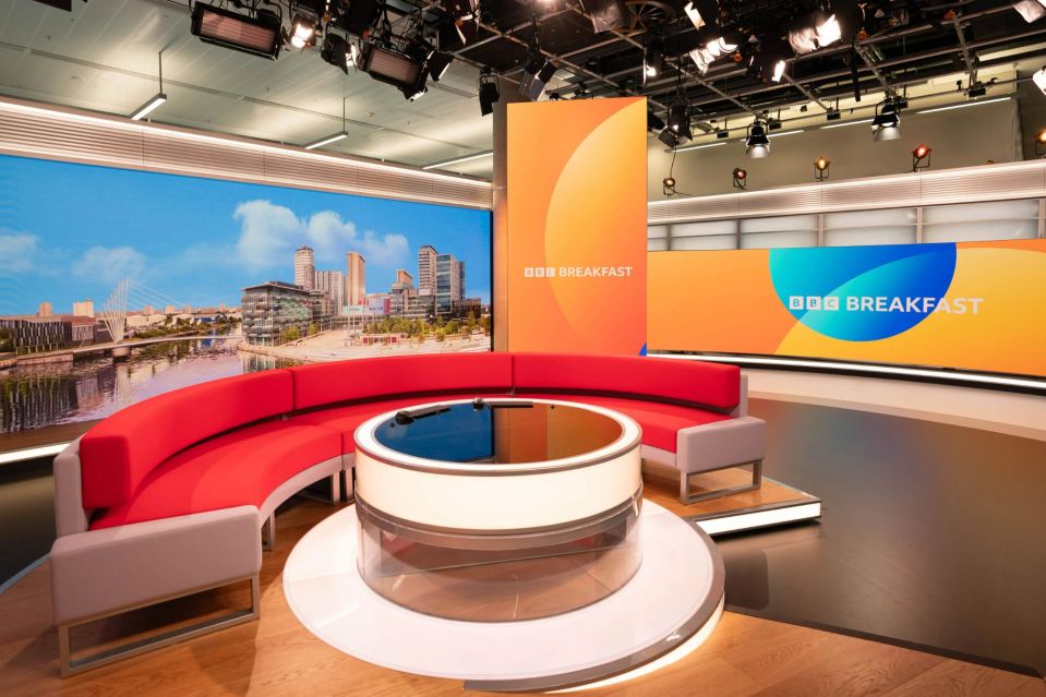 BBC Breakfast descended into chaos as a set fell apart in front of a mortified reporter live on air