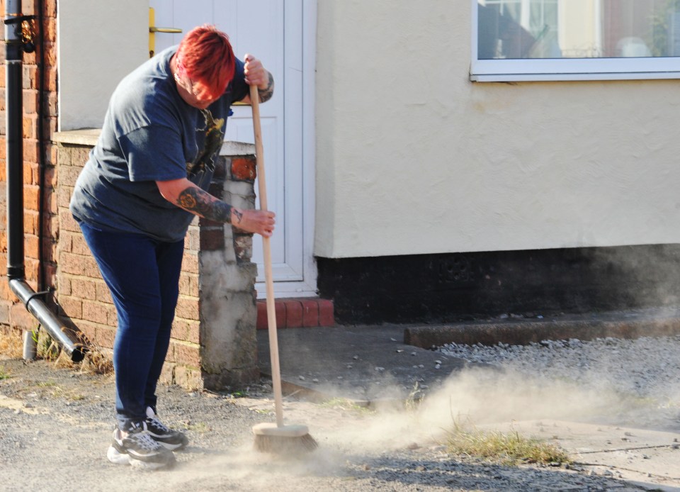 Residents flocked to the scene to show their support