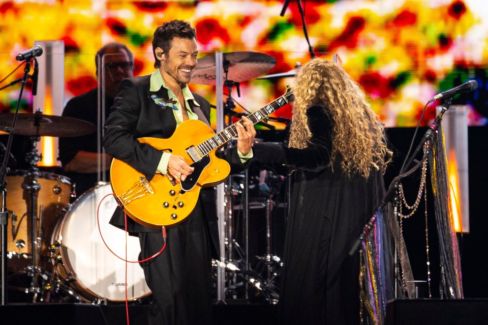 Harry Styles makes a surprise appearance with Stevie Nicks as she headlines BST