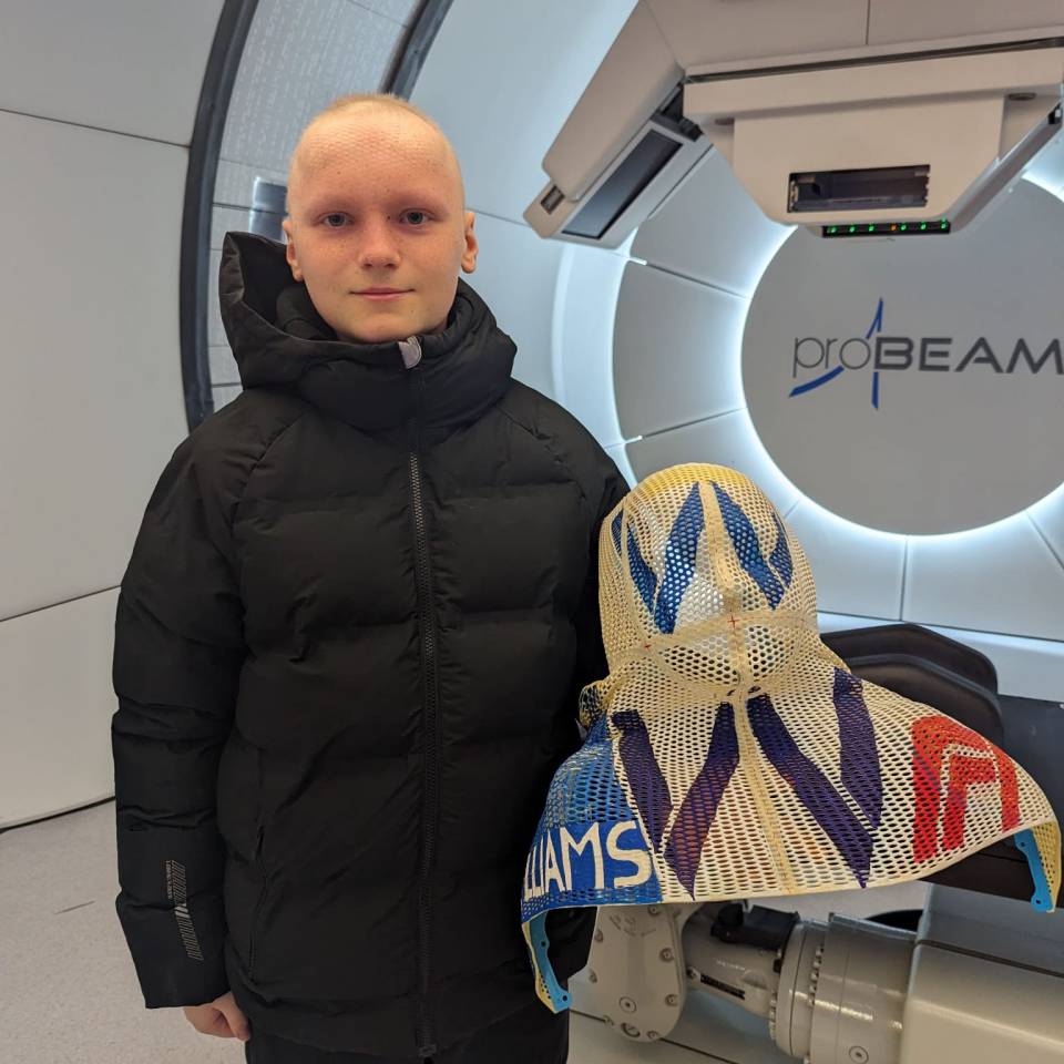 Jake started receiving chemotherapy, followed by proton beam therapy