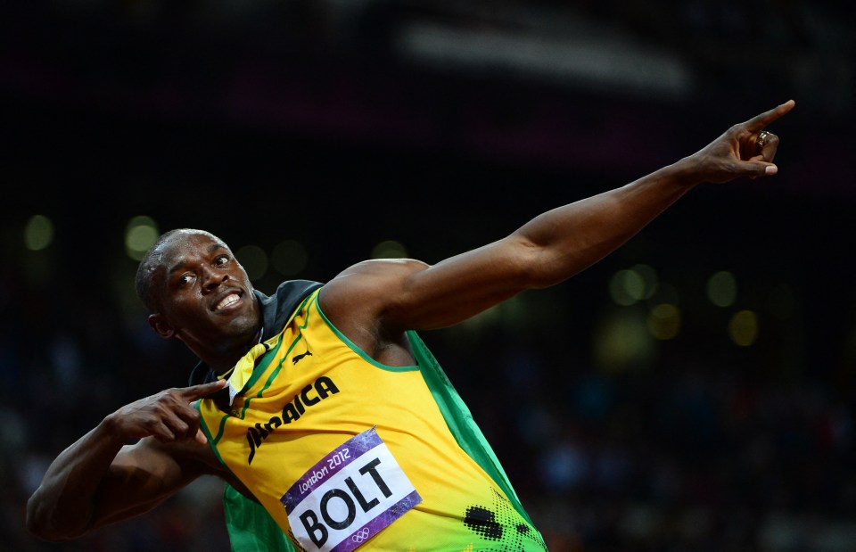 Usain Bolt's London 2012 gold medal win came in third