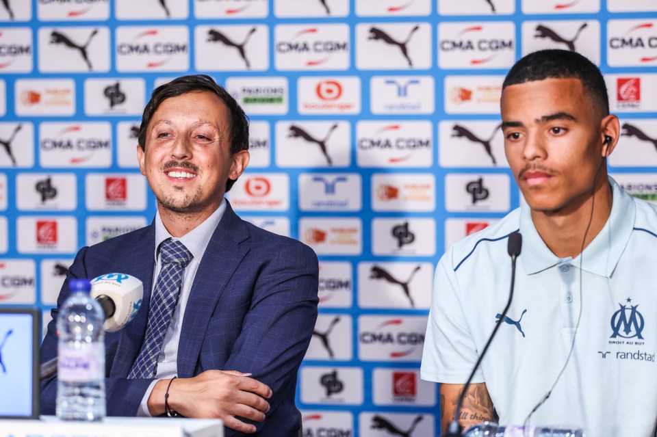 Mason Greenwood faced an awkward first press conference after signing for Marseille