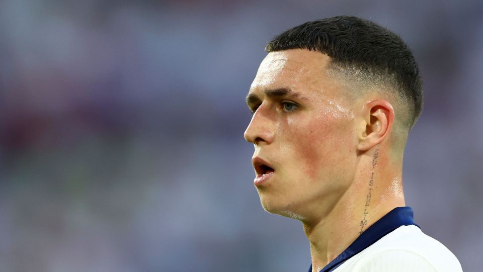 Phil Foden has the words 'Sky is the limit' going down his neck