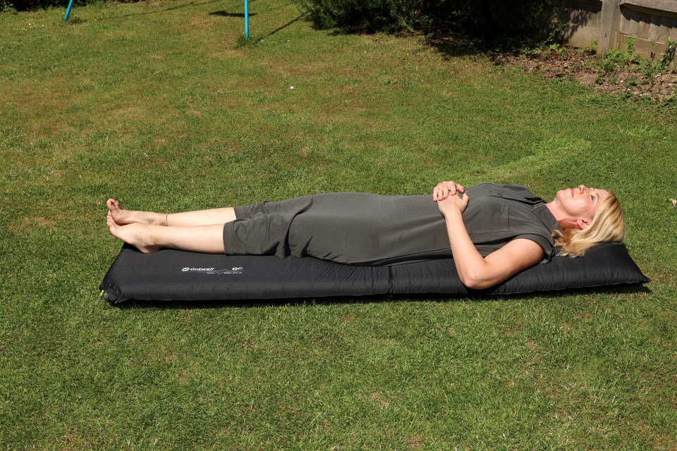 Lynsey grabs some zs on the Outwell Sleeping Mattress from outdooworlddirect.co.uk