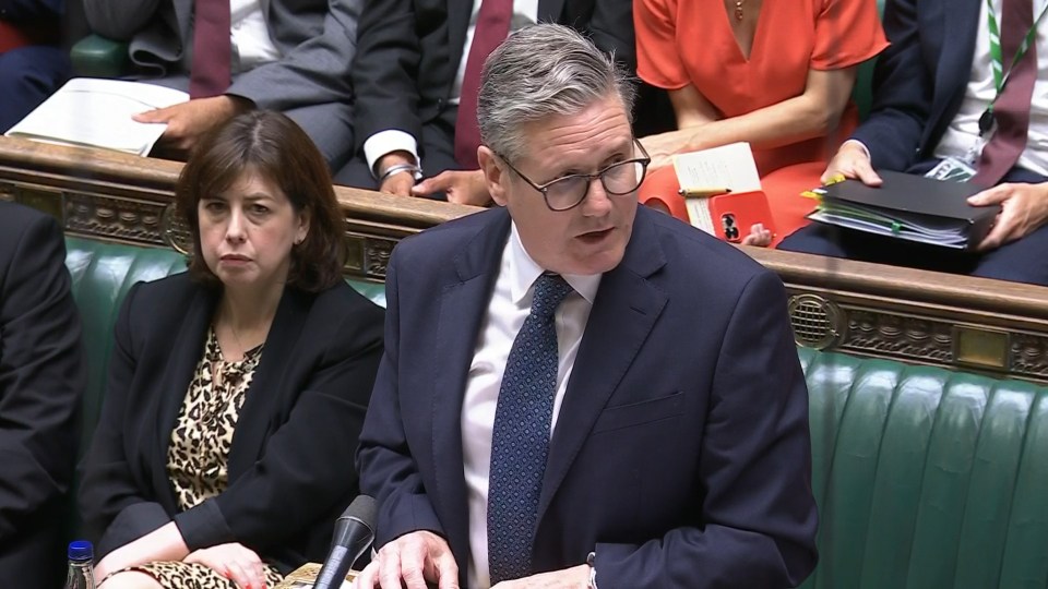 Savage Sir Keir Starmer defended Labour's record on tackling child poverty during his first PMQs of the new parliament today