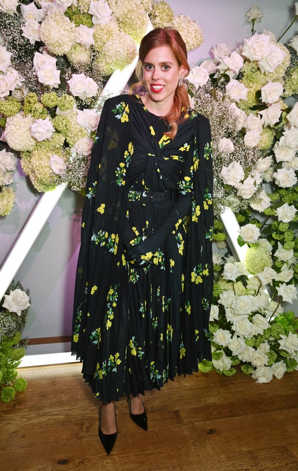 Princess Beatrice wearing an Emilia Wickstead dress at Royal Ascot