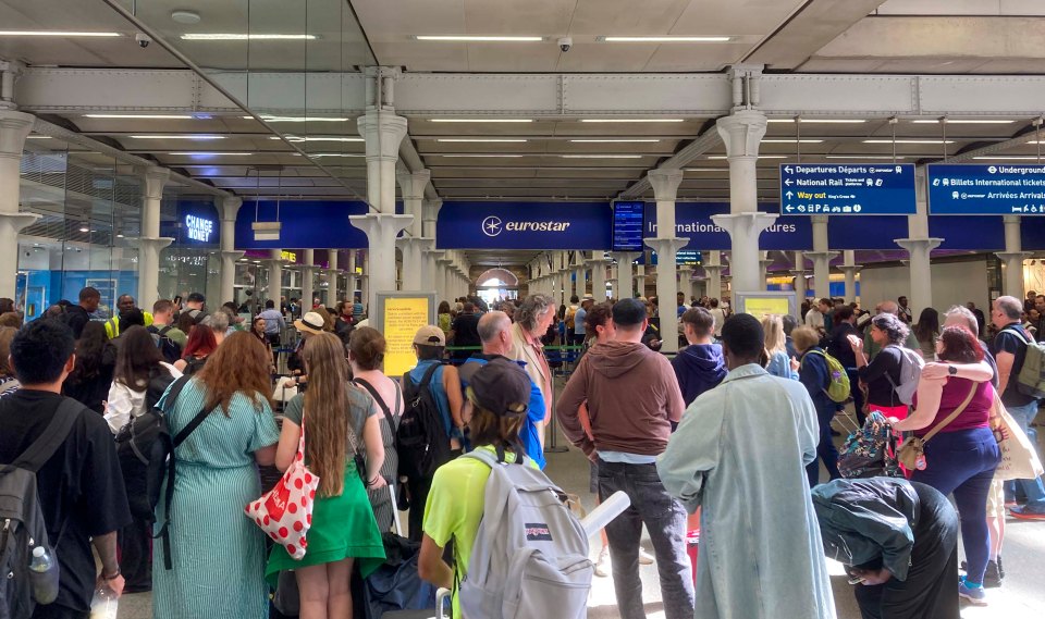 Long queues have been building up for the Eurostar