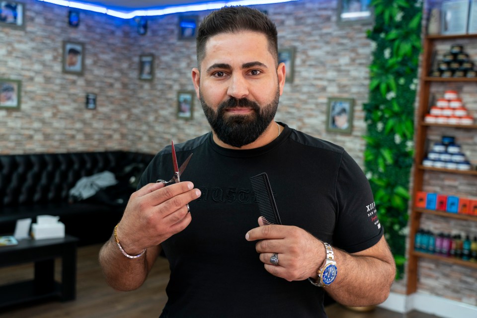 Rawa Ahmad says all the barbers in the area are of Turkish or Cypriot descent