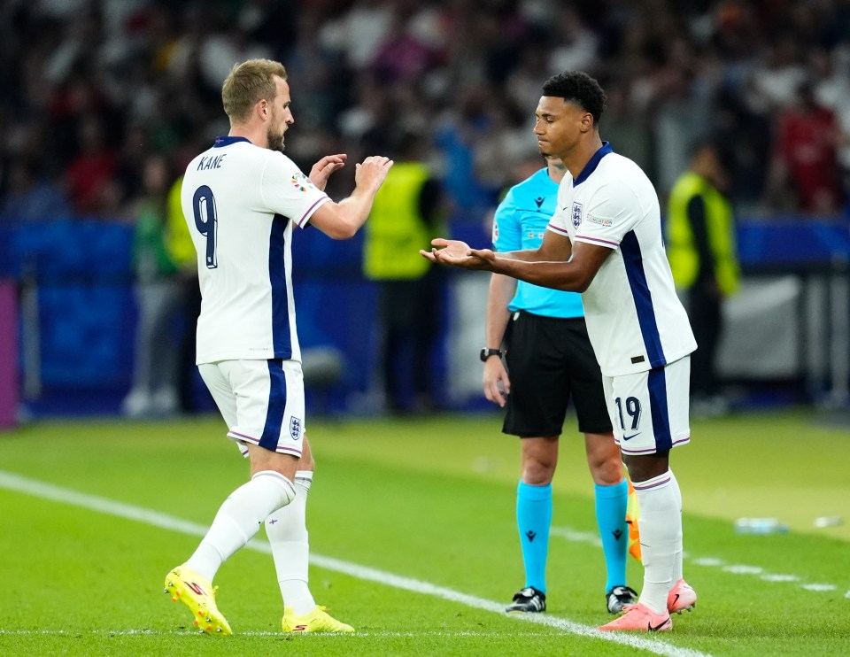 Harry Kane struggled and was subbed off after 60 minutes for semi-final hero Ollie Watkins