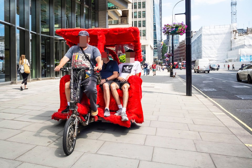 Do not take one of these bicycle taxis without absolutely negotiating the price first, Winkler warned his followers