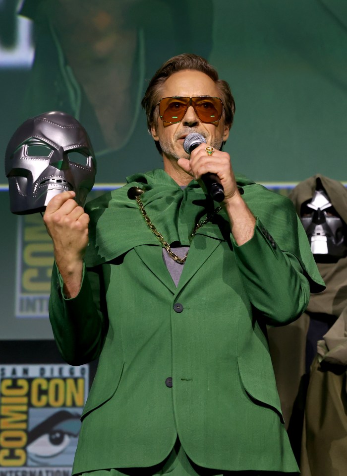 Masked Avenger Downey Jr at the unveiling