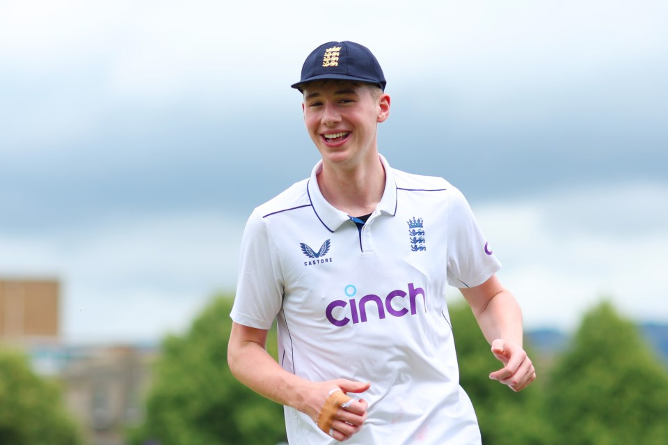 As he became the youngest player to score a century for England