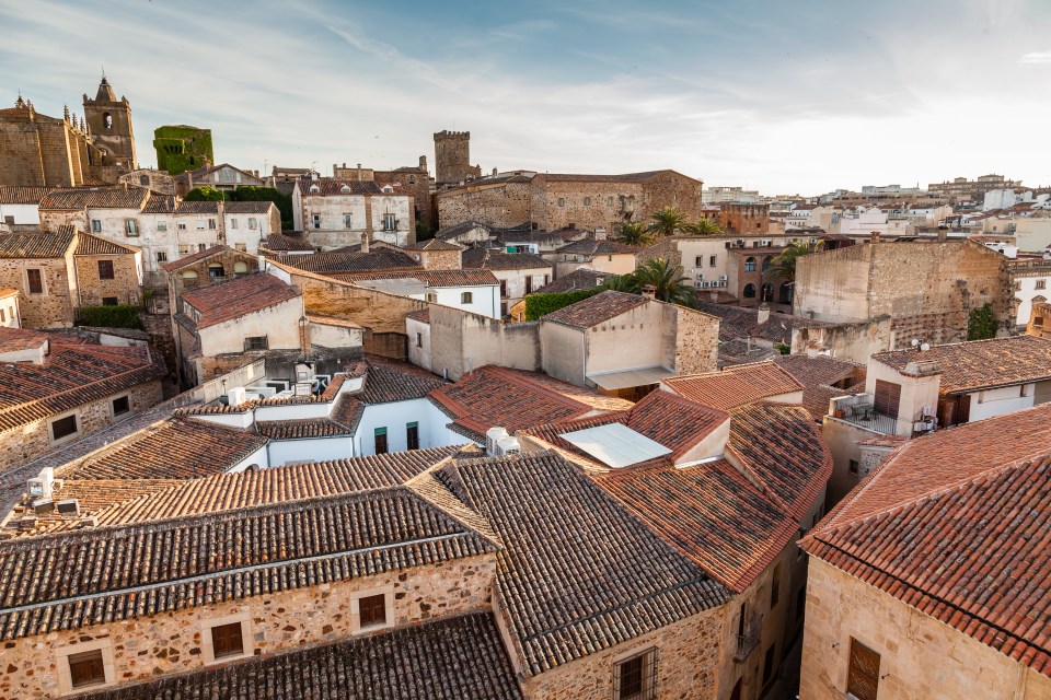 Rooftops of Old Town of Caceres, Spain