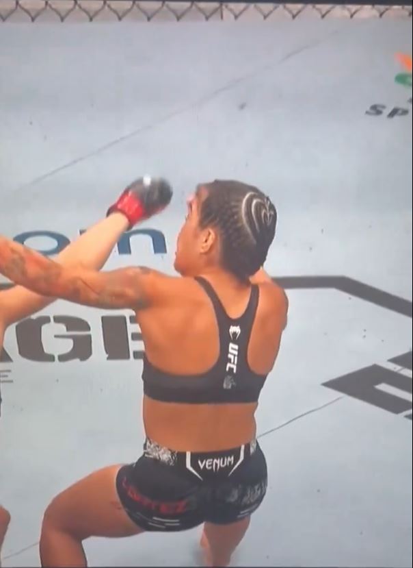 Namajunas sent Cortez's eyelash flying across the octagon