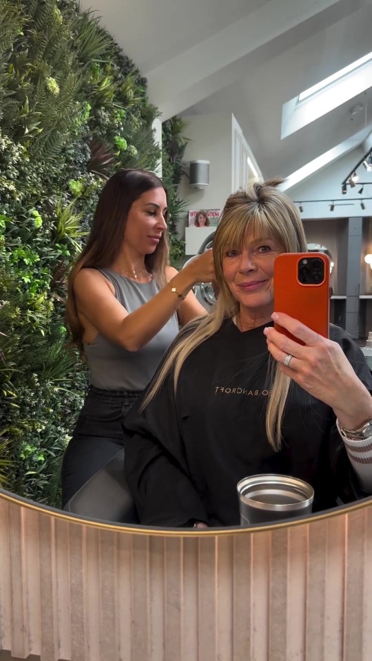 Ruth Langsford showcased a fresh new hairstyle after a trip to the salon