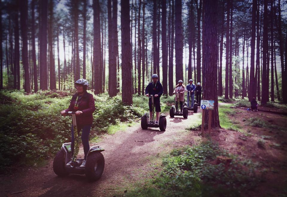 Visitors can explore the forest on segways as well as other methods