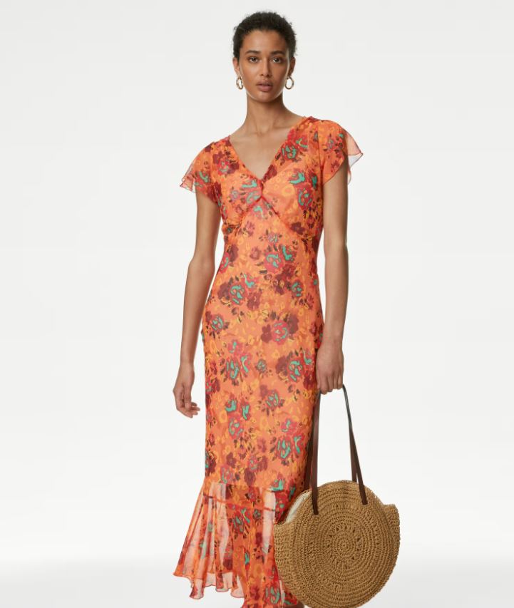 This gorgeous floral print is sure to turn heads this season