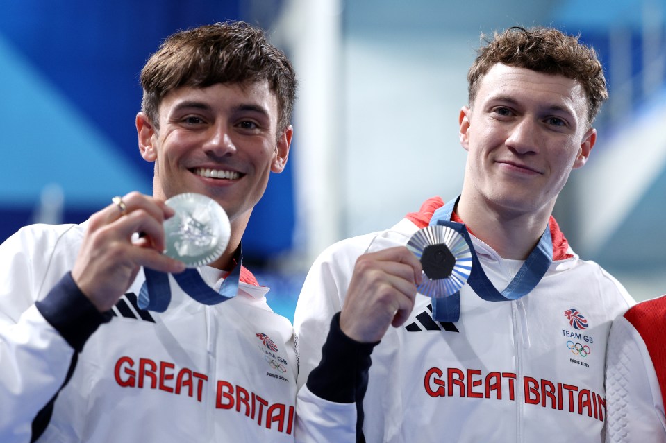 The pair won silver in the men's synchronised 10m platform event