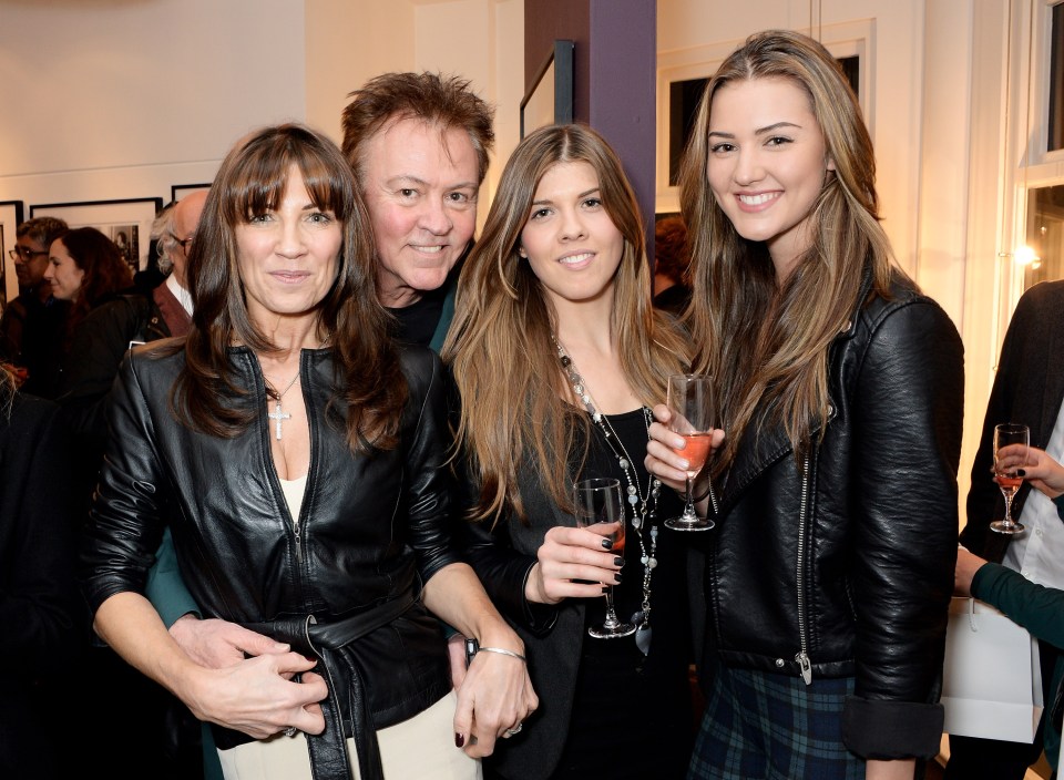 Paul with Stacey (left), who passed away in 2018, and their daughters Levi and Layla in 2014.