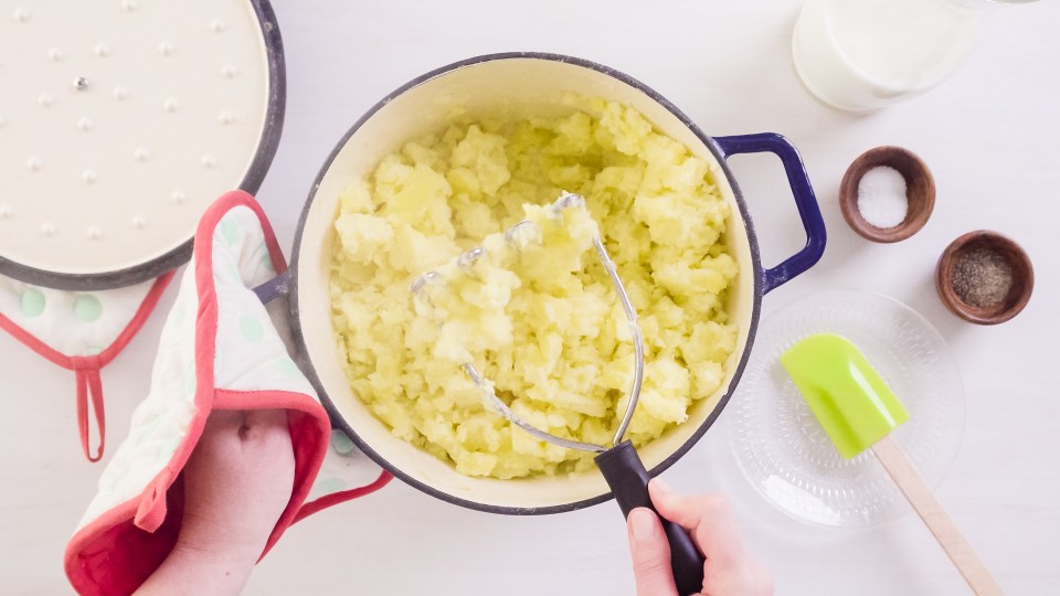 The mashed potato recipe doesn't actually contain any spuds