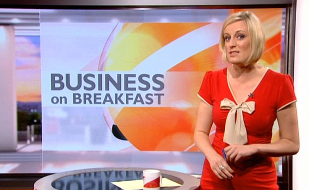 Steph presenting BBC Breakfast