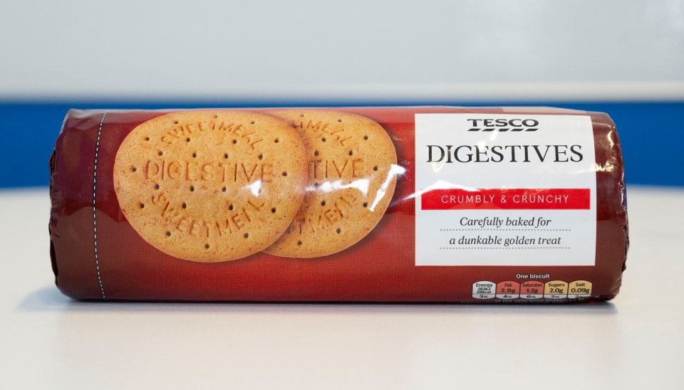 Tesco's digestives were the most peculiar tasting out of all the packs