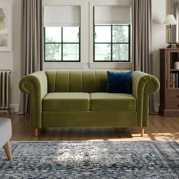 Dunelm’s two-seater Chesterfield sofa