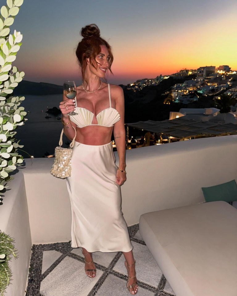 Charlotte Trippier posted a pic of her wearing a stunning seashell-shaped top in Mykonos