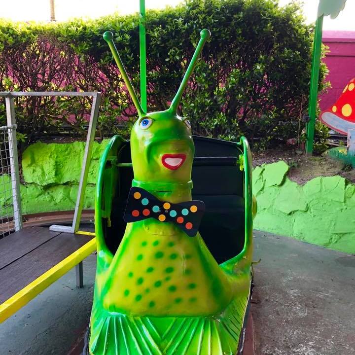 The Super Snails are one of the most iconic rides at Joyland, entertaining children since 1949